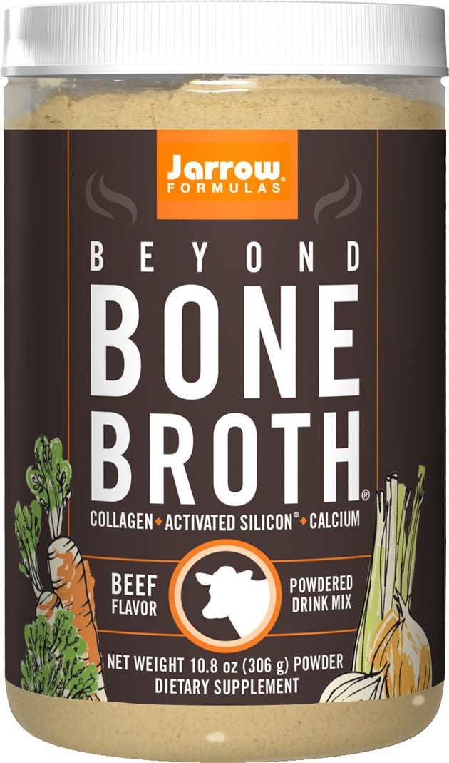 Beyond Bone Broth® Beef, Beef Flavor, 10.8 oz (306 g) , Brand_Jarrow Formulas Flavor_Beef Form_Powder Size_10.8 Oz