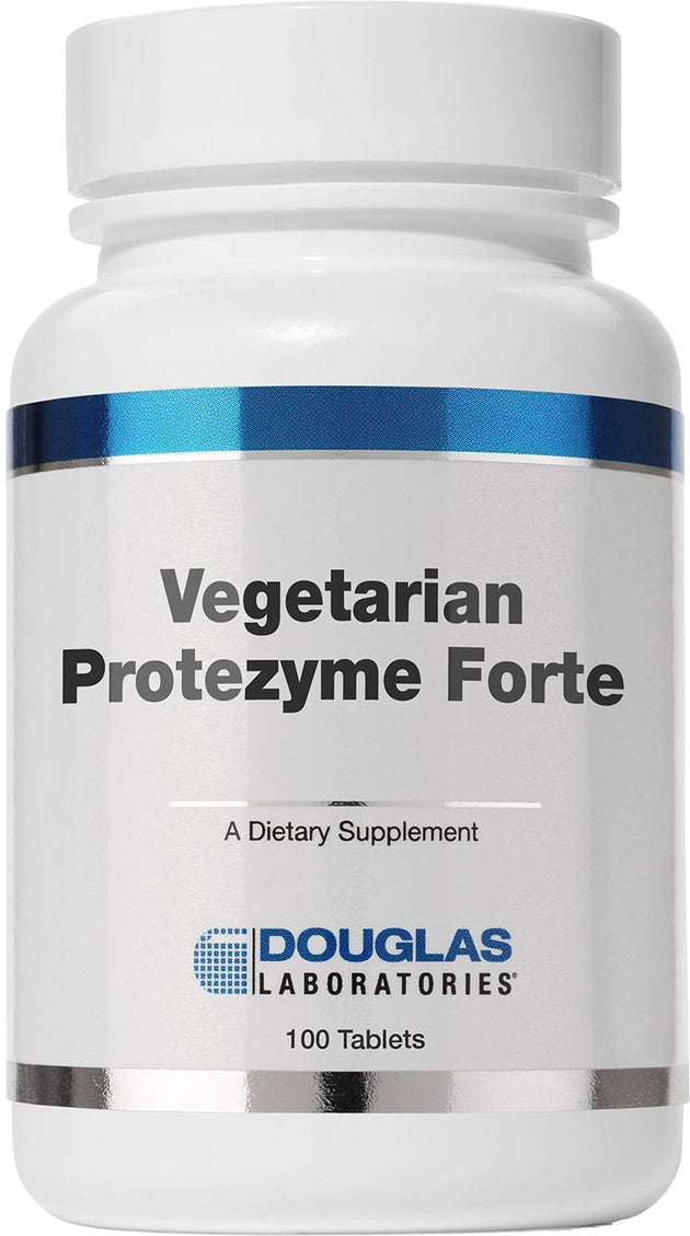 Vegetarian Protezyme Forte 100 tabs , Brand_Douglas Laboratories Form_Tablets Size_100 Tabs