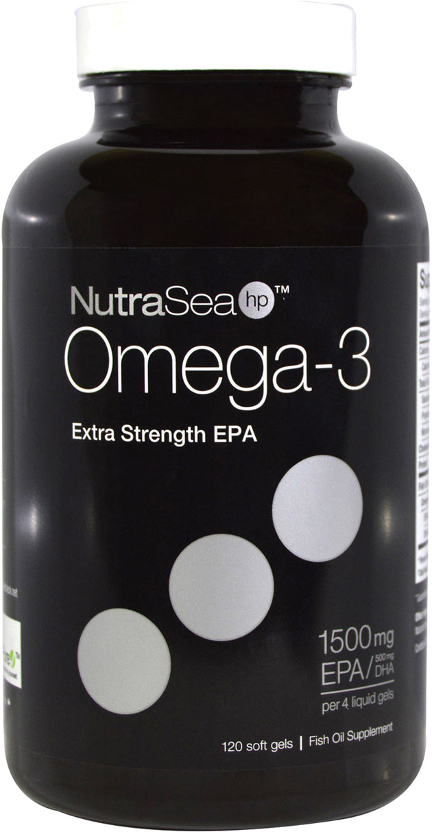NutraSea HP™ Omega-3 Extra Strength, 1500 mg EPA and 500 mg, 120 Softgels , Brand_Ascenta Flavor_Lemon Potency_1500 mg Size_120 Softgels