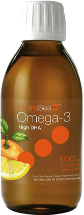 NutraSea™ Omega-3, 1250 mg of EPA + DHA, Juicy Citrus Flavor, 6.8 Fl Oz (200 mL) Liquid , Brand_Ascenta Flavor_Juicy Citrus Potency_1250 mg Size_6.8 Fl Oz