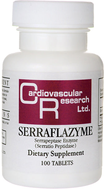 Serraflazyme Serrapeptase Enzyme, 100 Tablets , Brand_Ecological Formulas Form_Tablets Size_100 Tabs