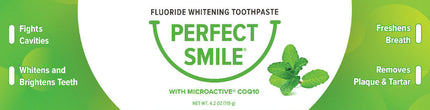 Perfect Smile® Fluoride Whitening Toothpaste with Microactive® CoQ10, 4.2 Oz (119 g) Paste , Brand_Quality of Life Form_Paste Size_4.2 Oz