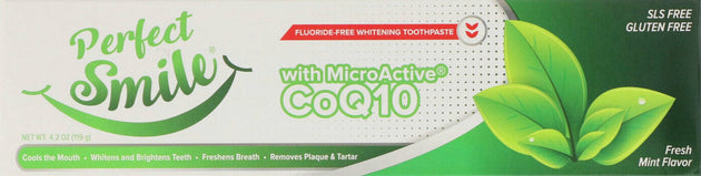 Perfect Smile® Fluoride-Free Whitening Toothpaste with MicroActive® CoQ10, 4.2 Oz (119 g) Paste , Brand_Quality of Life Form_Paste Size_4.2 Oz