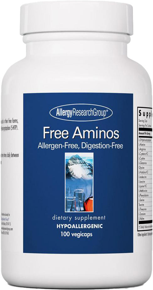 Free Aminos, 100 Vegetarian Capsules , Brand_Allergy Research Group