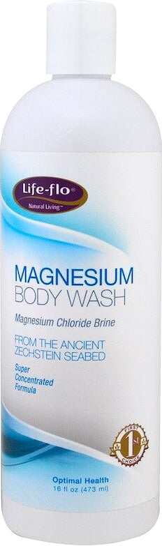 Magnesium Body Wash with Magnesium Chloride Brine, 16 Fl Oz (473 mL) Liquid , Brand_Life Flo Form_Liquid Size_16 Fl Oz