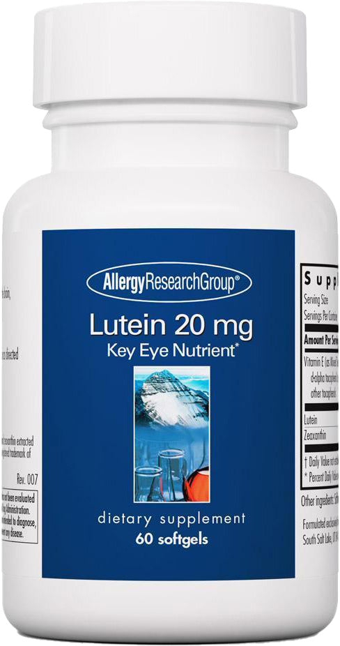 Lutein 20 mg, 60 Softgels , Brand_Allergy Research Group