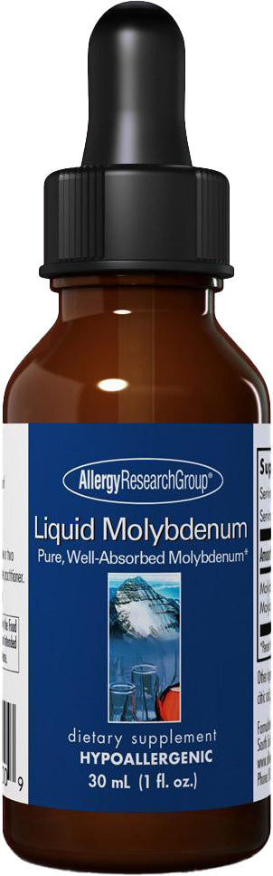 Liquid Molybdenum, 1 Fl Oz (30 mL) Liquid , Brand_Allergy Research Group Flavor_Unflavored Potency_75 mcg Size_1 Fl Oz