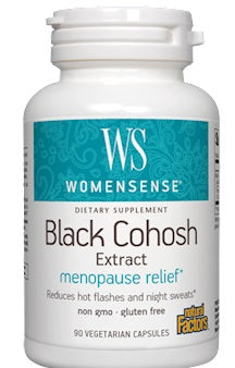 Black Cohosh Extract, 2.5%, 90 vegcaps , Brand_Natural Factors Form_Veg Capsules