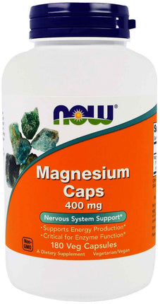 Magnesium Caps, 400 mg, 180 Vegetarian Capsules