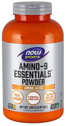 Amino-9 Essentials Powder, 330 g , Brand_NOW Foods Form_Powder Size_11.64 Oz