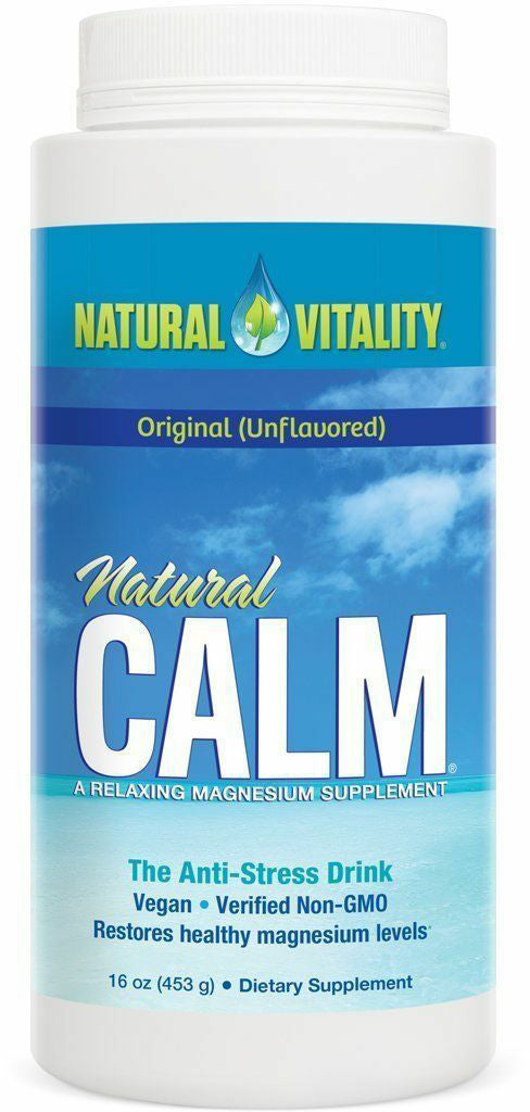 Natural Calm The Anti-Stress Drink, Original Unflavored, 16 Oz (453 g) Powder