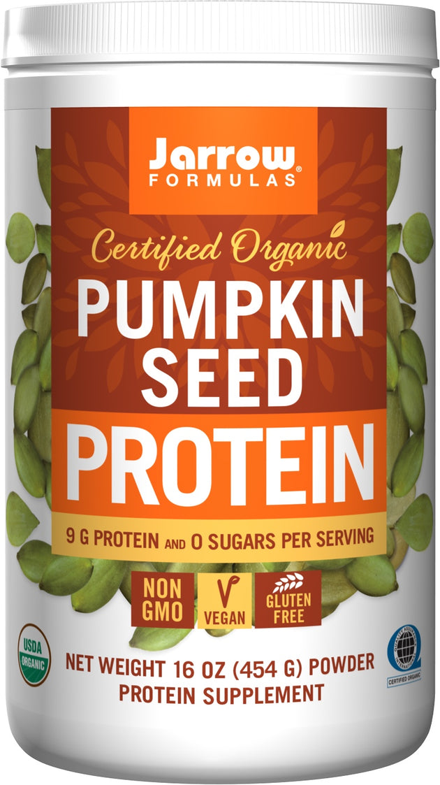 Certified Organic Pumpkin Seed Protein, 16 oz (454 g) , Brand_Jarrow Formulas Form_Powder Size_16 Oz