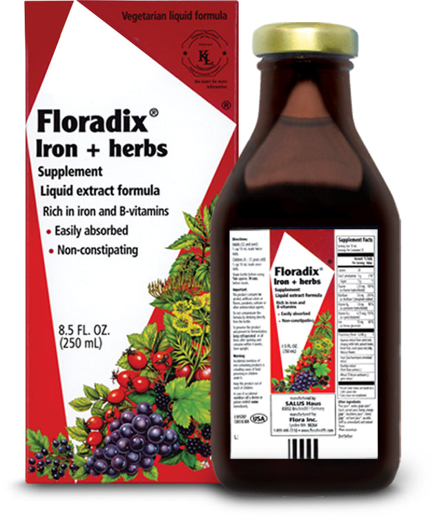 Floradix® Iron + Herbs, 8.5 fl oz , Brand_Flora Form_Liquid Size_8.5 Fl Oz