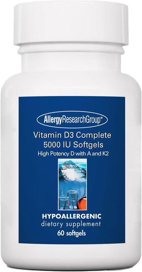 Vitamin D3 Complete, 5000 IU, 60 Softgels , Brand_Allergy Research Group