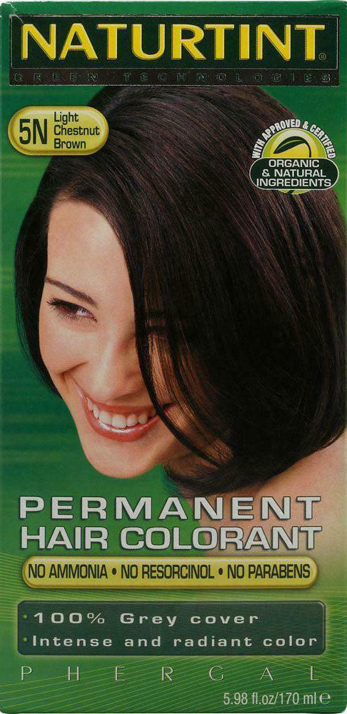 Permanent Hair Colorant, 5N, Light Chestnut Brown, 5.98 Fl Oz (170 mL) Dye , 20% Off - Everyday [On]