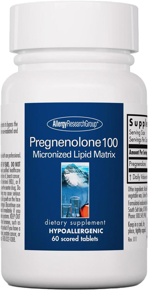 Pregnenolone 100, 60 Scored Tablets , Brand_Allergy Research Group