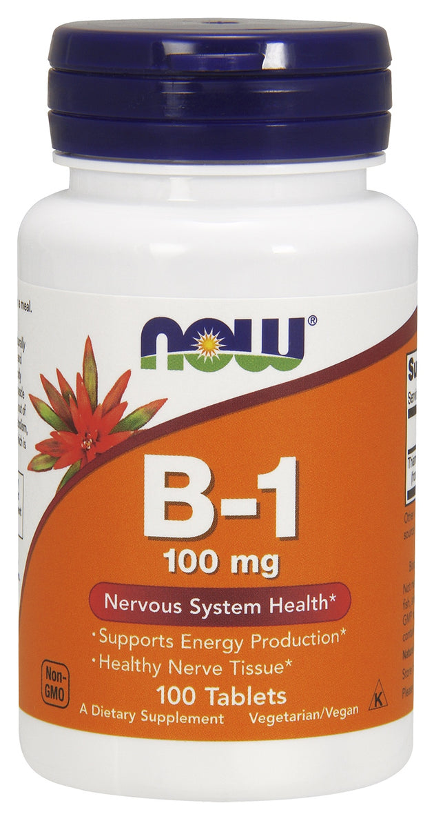 Vitamin B-1 100 mg, 100 Tablets , Brand_NOW Foods Potency_100 mg Size_100 Tabs