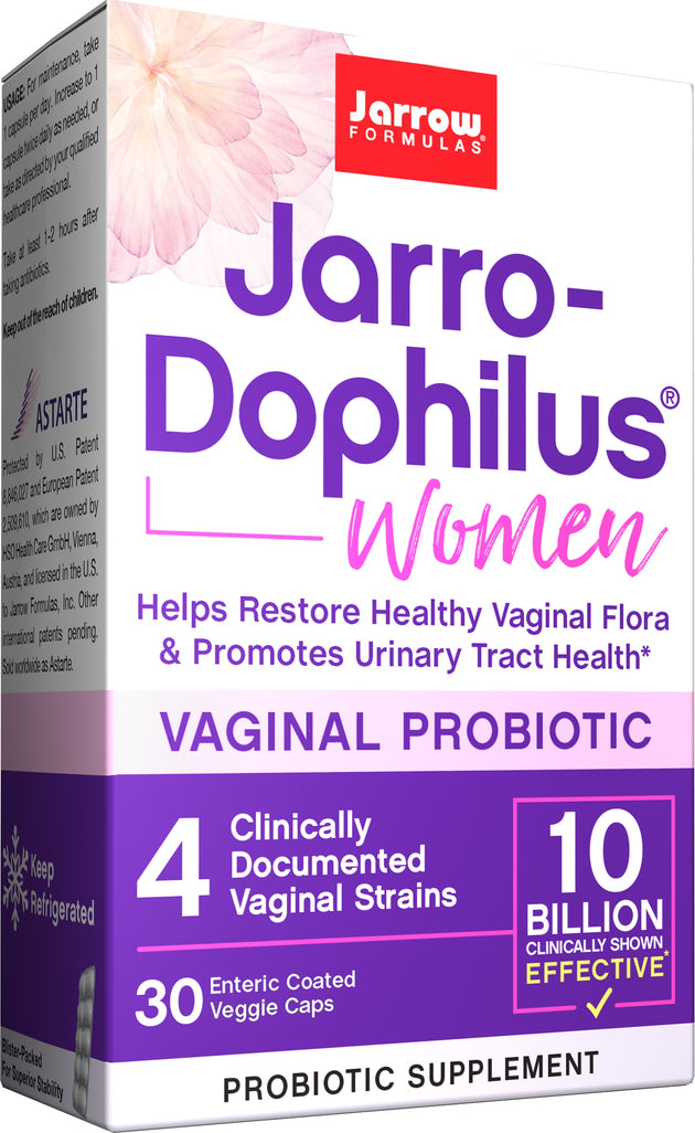 Jarro-Dophilus® Women, 5 Billion, 30 Enteric Coated Veggie Caps , Brand_Jarrow Formulas Form_Enteric Coated Veggie Caps Size_30 Caps