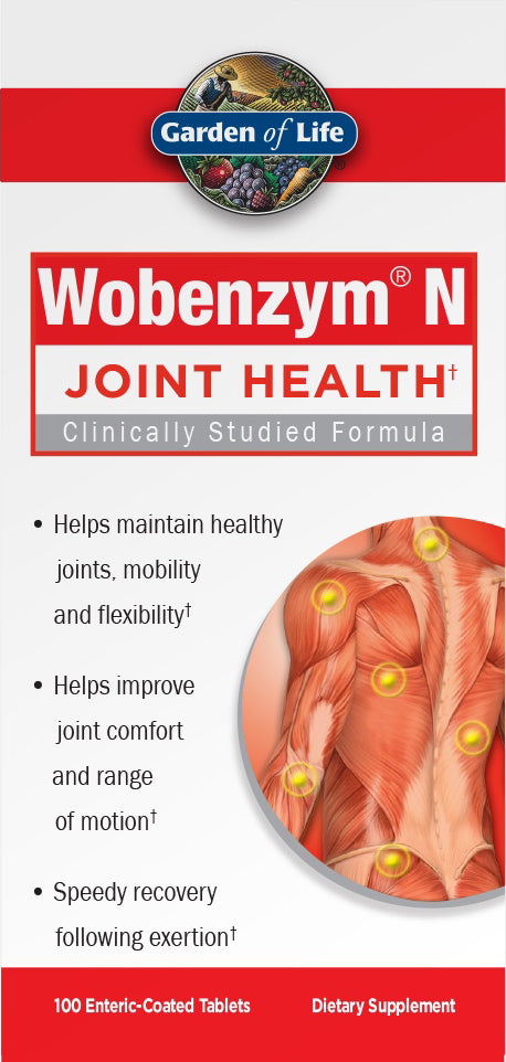 Wobenzym N Healthy Inflammation and Joint Support, 200 Tablets , Brand_Garden of Life Form_Tablets Size_200 Tabs