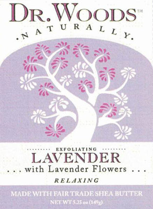 Exfoliating Soap with Lavender Flowers and Shea Butter, Lavender Fragrance, 5.25 Oz (149g) Soap Bar , 20% Off - Everyday [On]