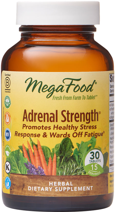 Adrenal Strength®, 30 Tablets , Brand_MegaFood Form_Tablets Size_30 Tabs