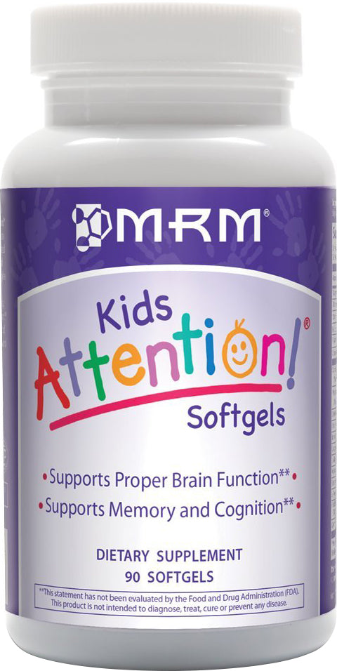 Kids Attention!® Softgels, 90 Softgels , Brand_MRM Form_Softgels Size_90 Softgels
