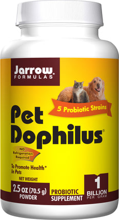 Pet Dophilus®, 1 Billion, 2.5 oz (70.5 g) Powder , Brand_Jarrow Formulas Form_Powder Size_2.5 Oz