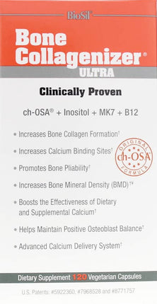 BioSil® Bone Collagenizer Ultra, 120 Vegetarian Capsules , Brand_Natural Factors Form_Vegetarian Capsules Size_120 Caps