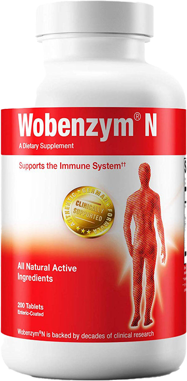 Wobenzym N, 200 Tablets , Brand_Douglas Laboratories Form_Tablets Size_200 Tabs