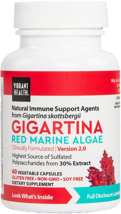 Gigartina Red Marine Algae, 60 Vegetable Capsules ,