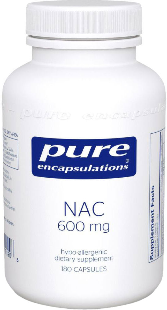 NAC, 600 mg, 180 Capsules , Brand_Pure Encapsulations caps