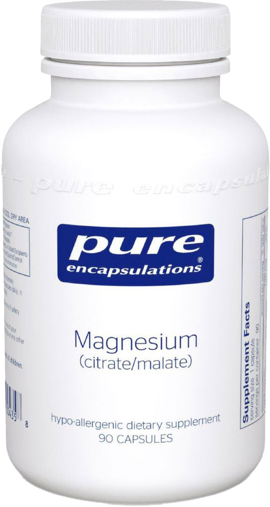 Magnesium (citrate/malate) - 90 Capsules , Pure Encapsulations