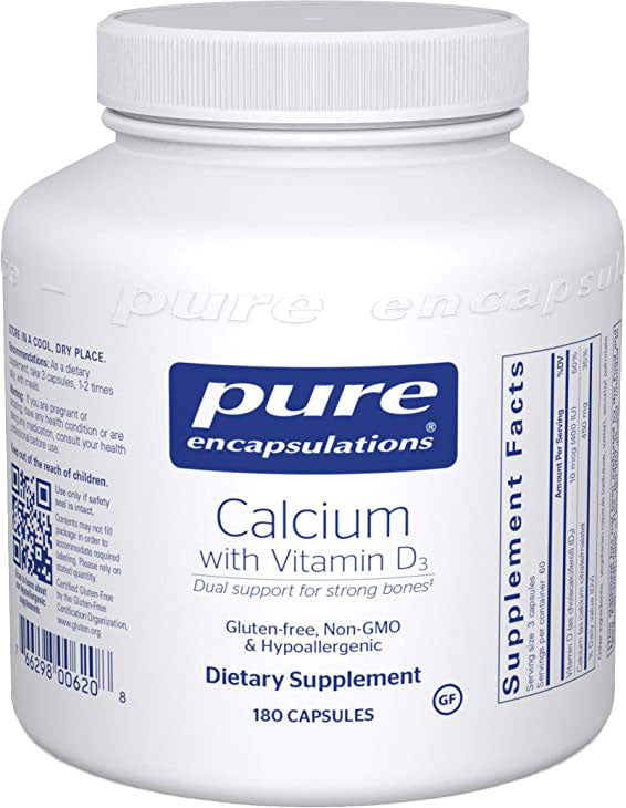 Calcium with Vitamin D3, 180 Capsules ,