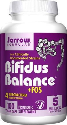 Bifidus Balance® + FOS, 5 Billion CFU, 100 Veggie Caps