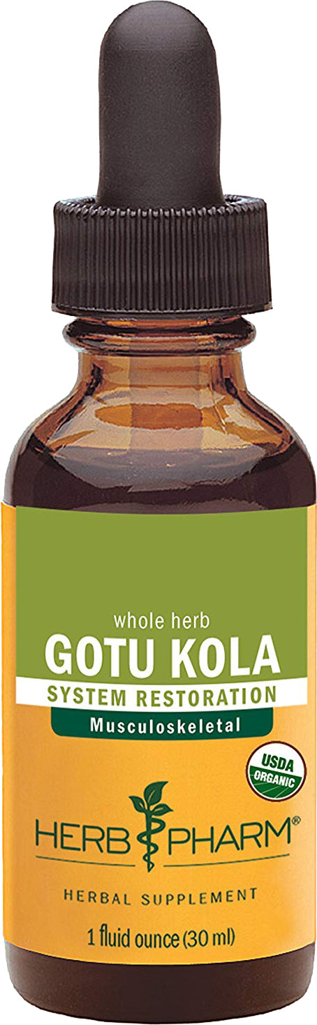 Whole Herb Gotu Kola, 1 Fl Oz (30 mL) Liquid , Brand_Herb Pharm Form_Liquid Size_1 Fl Oz