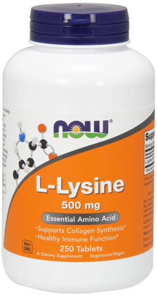 L-Lysine, 500 mg, 250 Tablets