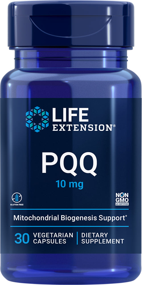 PQQ Caps (Pyrroloquinoline Quinone) 10 mg, 30 Vegetarian Capsules , Brand_Life Extension Potency_10 mg Size_30 Caps