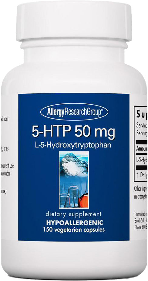 5-HTP 50 mg, 150 Vegetarian Capsules , Brand_Allergy Research Group