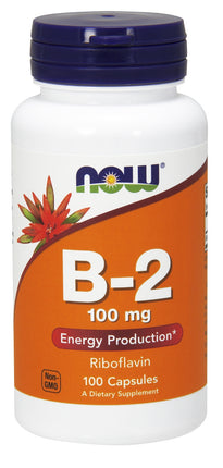 Vitamin B-2 (Riboflavin) 100 mg, 100 Capsules