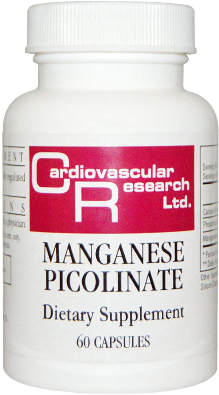 Manganese Picolinate, 60 Capsules , Brand_Ecological Formulas Form_Capsules Size_60 Caps