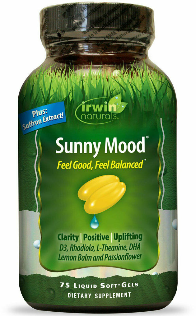 Sunny Mood, 75 Liquid Softgels , Brand_Irwin Naturals Form_Softgels Size_75 Softgels