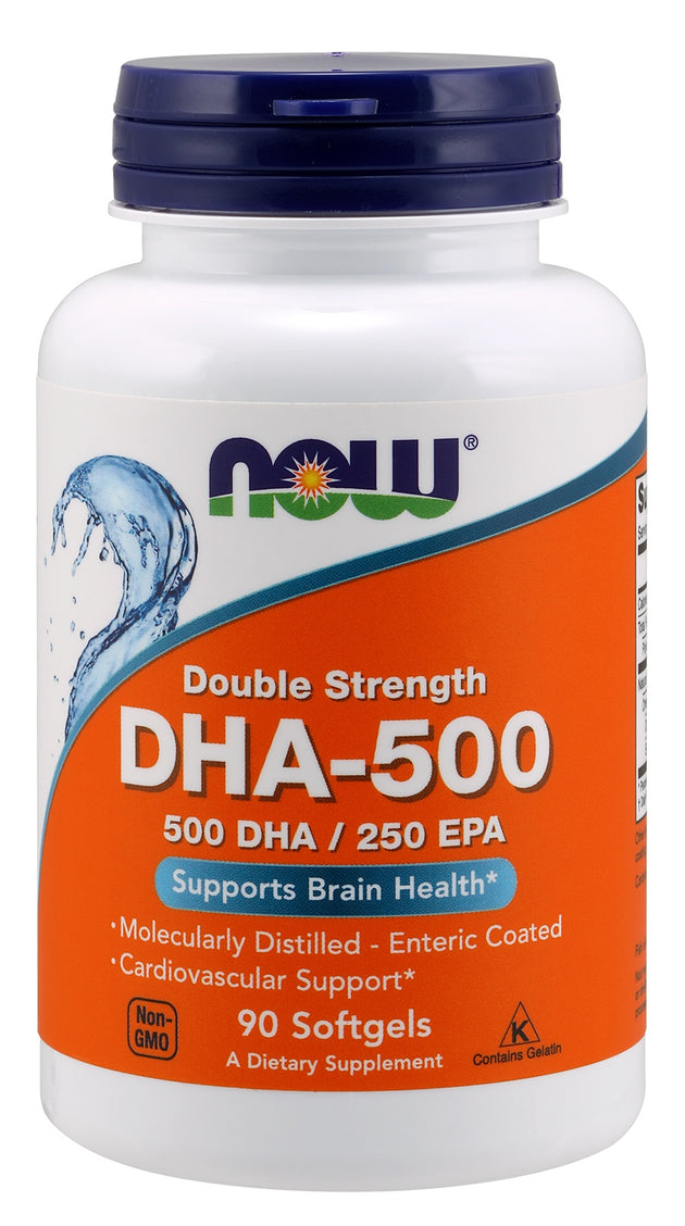 DHA-500, Double Strength, 90 Softgels , Brand_NOW Foods Form_Softgels Size_90 Softgels