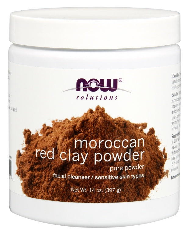 Red Clay Powder Moroccan, 14 oz. , Brand_NOW Foods Form_Powder Size_14 Oz