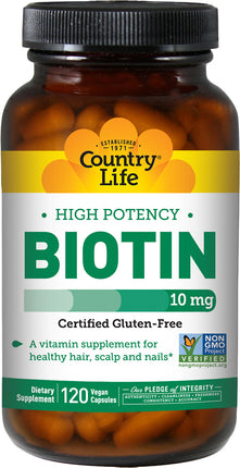 Biotin, 10 mg, 120 Vegan Capsules