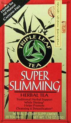 Super Slimming Herbal Tea, 1.16 Oz (33 g) 20 Tea Bags , Brand_Triple Leaf Tea Form_Tea Bags Size_20 Count