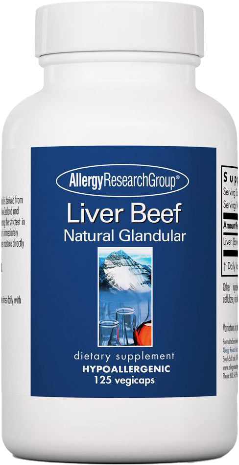 Liver Beef, 125 Vegetarian Capsules , Brand_Allergy Research Group
