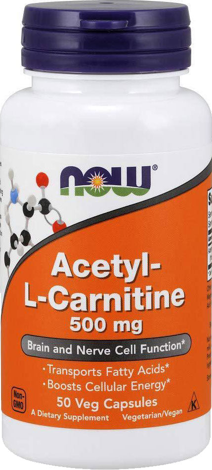 Acetyl L-Carnitine, 500 mg, 50 Vegetarian Capsules , 20% Off - Everyday [On]