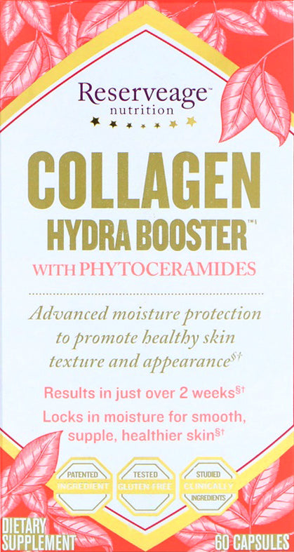 Collagen Hydra Booster with Phytoceramides, 500 mg, 30 Capsules , Brand_Reserveage Form_Capsules Potency_500 mg Size_30 Caps