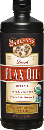 Fresh Organic Flax Oil, 32 Fl Oz (946 mL) Oil ,
