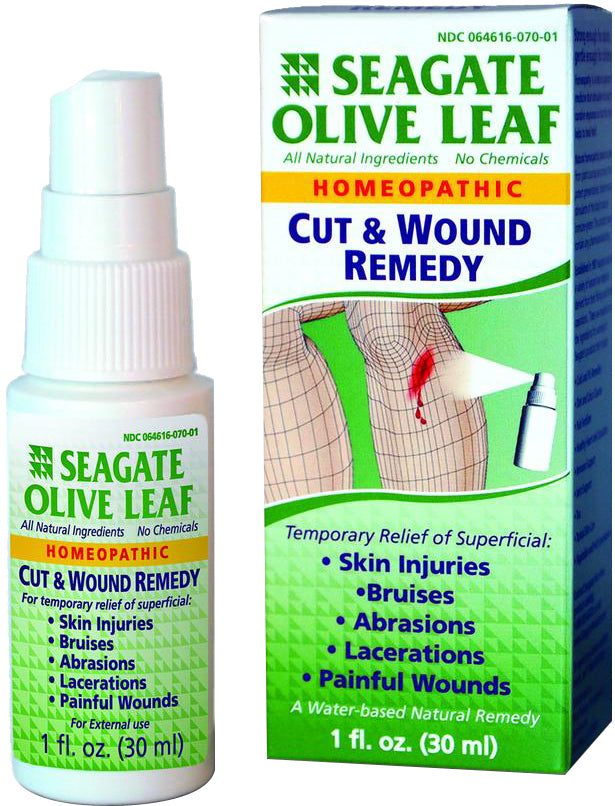 Olive Leaf Cut & Wound Remedy, 1 Fl Oz (30 mL) Liquid , Brand_Seagate Form_Liquid Size_1 Fl Oz